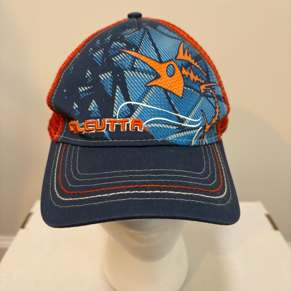 Calcutta Outdoors Y2K Marlin Fishing Trucker Hat Youth Small Adult Snapback